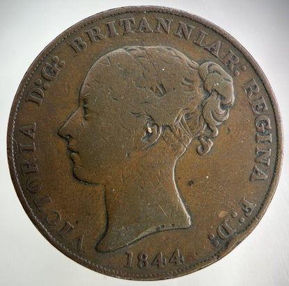 1844 Jersey 1/13th One Thirteenth Shilling Coin | Fine Collectable Grade