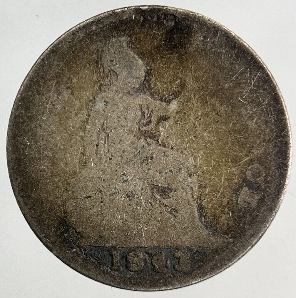 1843 Victoria Four-Pence Groat Silver Coin | Collectable Grade