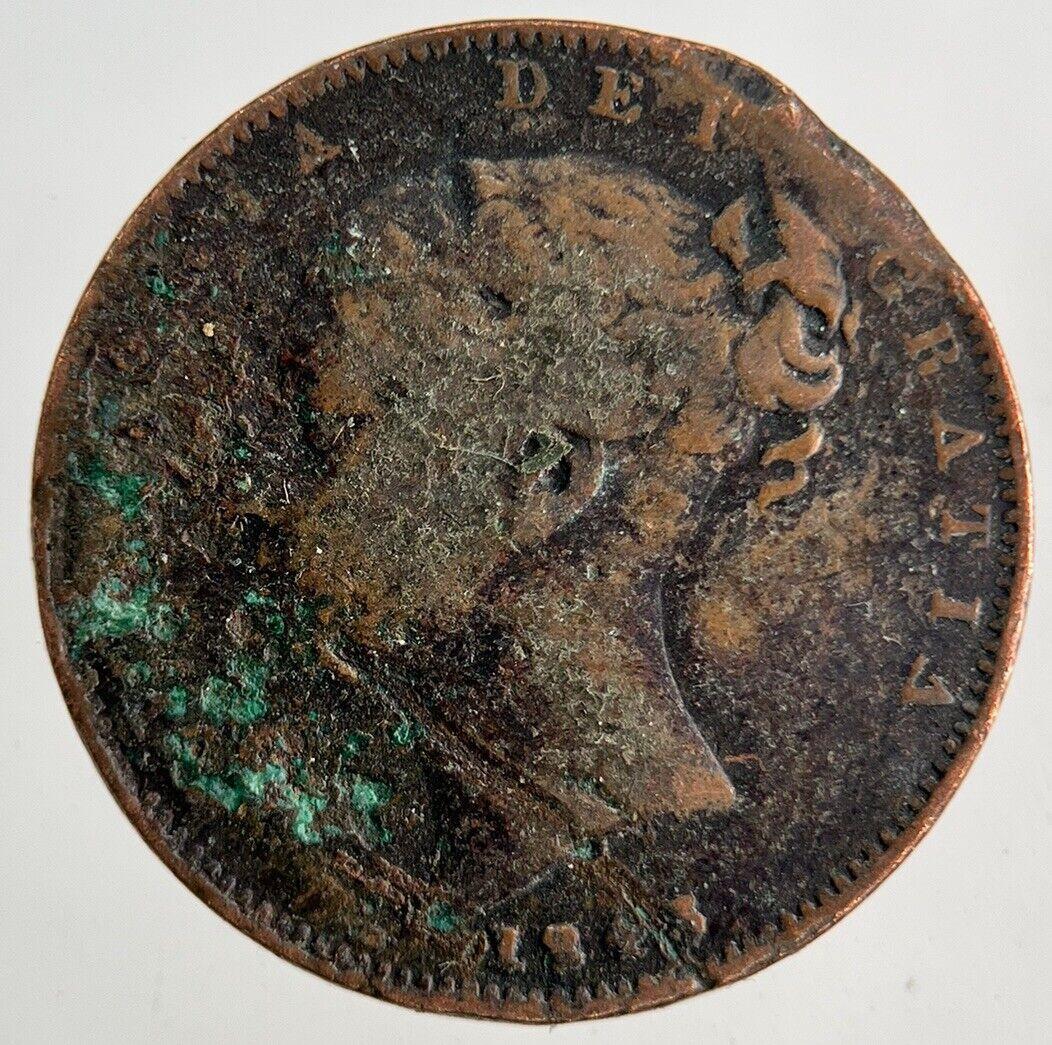 1843 Victoria Farthing Coin | Collectable Grade