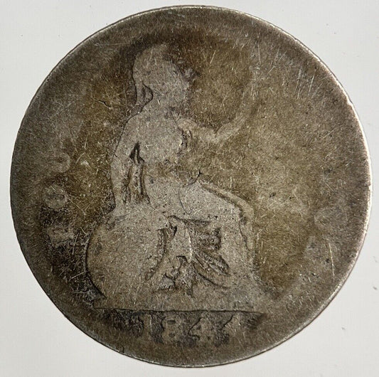 1844 Victoria Four-Pence Groat Silver Coin | Collectable Grade