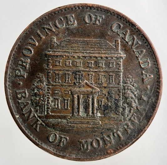 1844 Canada Half Penny Bank Token Coin | Very High Grade