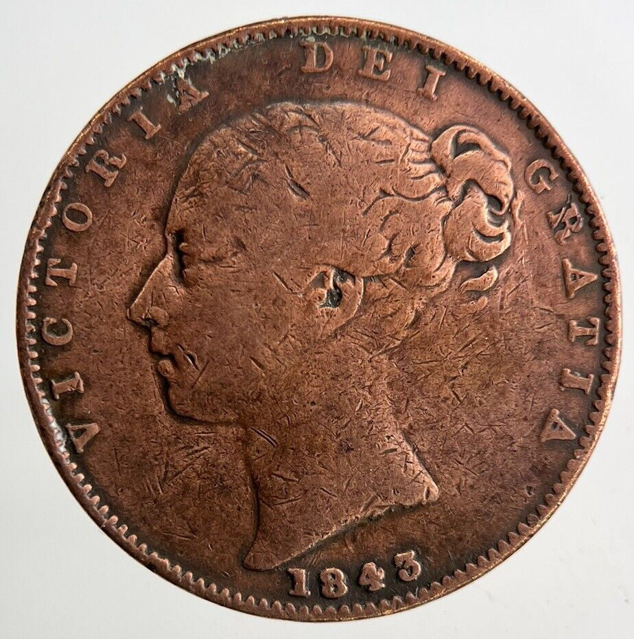 1843 Victoria Farthing Coin | Fine Collectable Grade