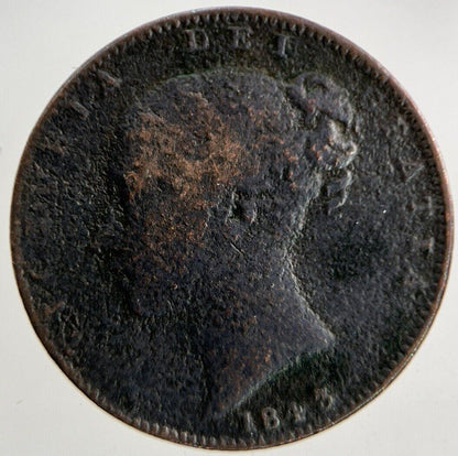 1843 Victoria Farthing Coin | Collectable Grade