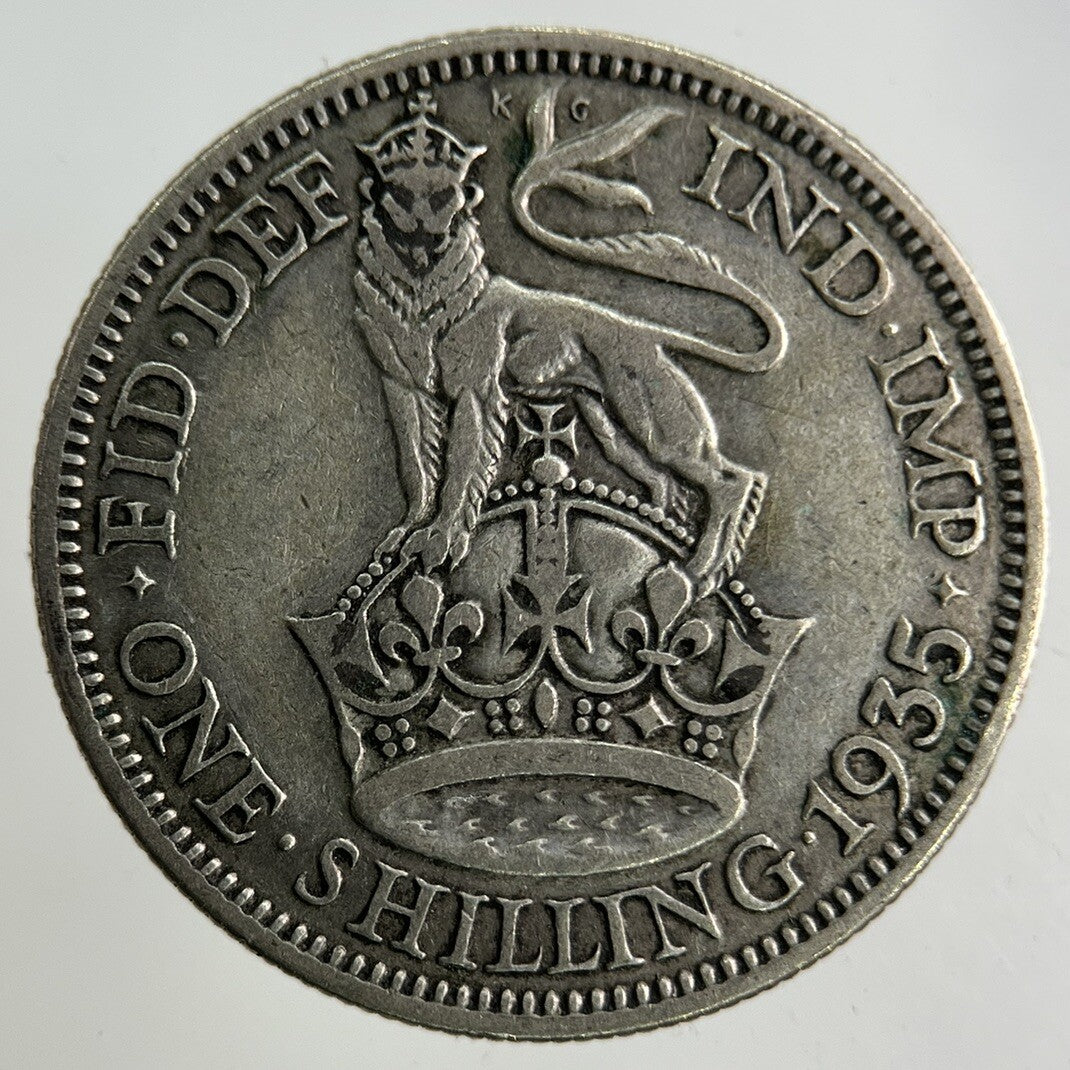 1935 George V Silver Shilling Coin | Fine Collectable Grade