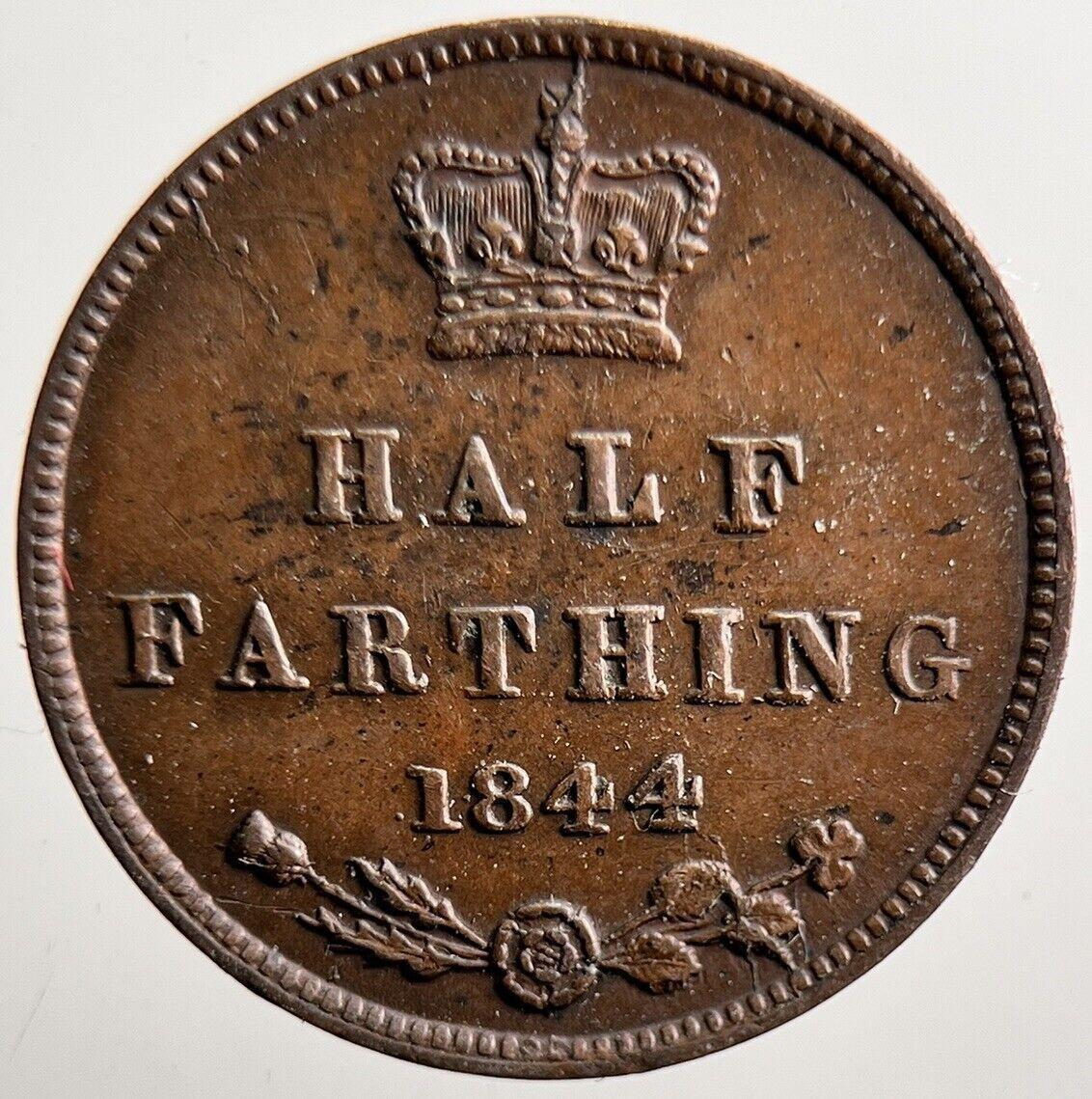1844 Victoria Half Farthing Coin | Very High Grade | a3530