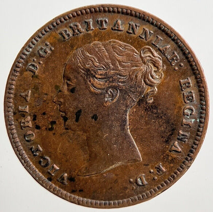 1844 Victoria Half-Farthing Coin | Fine Collectable Grade | a2153
