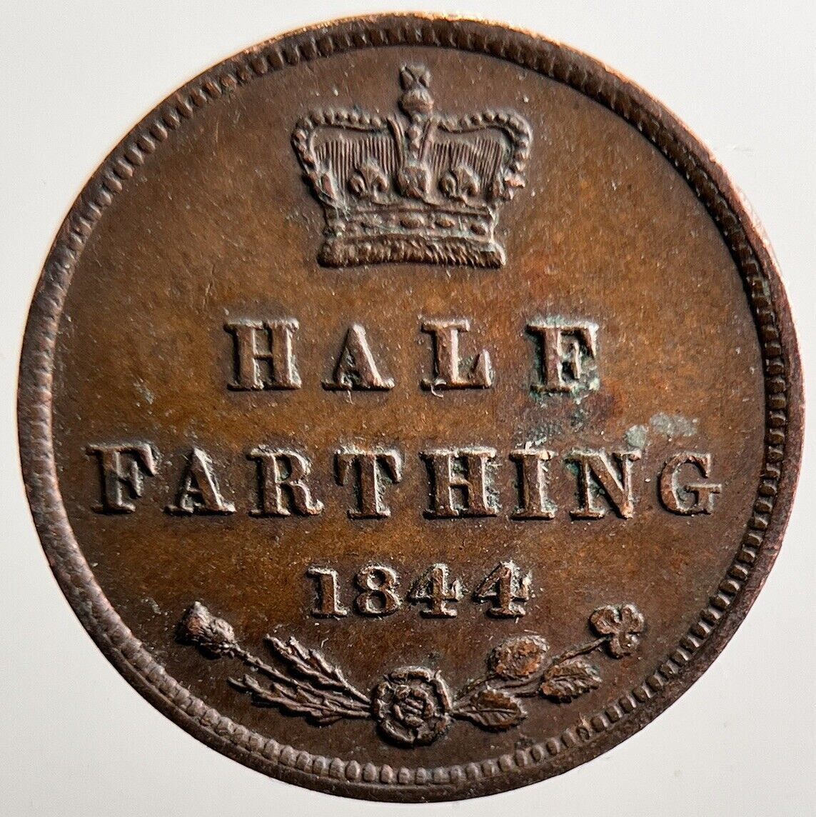 1844 Victoria Half Farthing Coin | Very High Grade | a3529