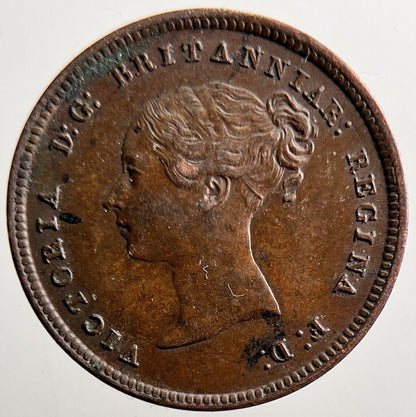 1844 Victoria Half Farthing Coin | Very High Grade | a3529