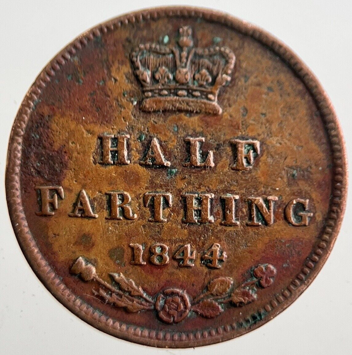 1844 Victoria Half Farthing Coin | Fine Collectable Grade | a7603