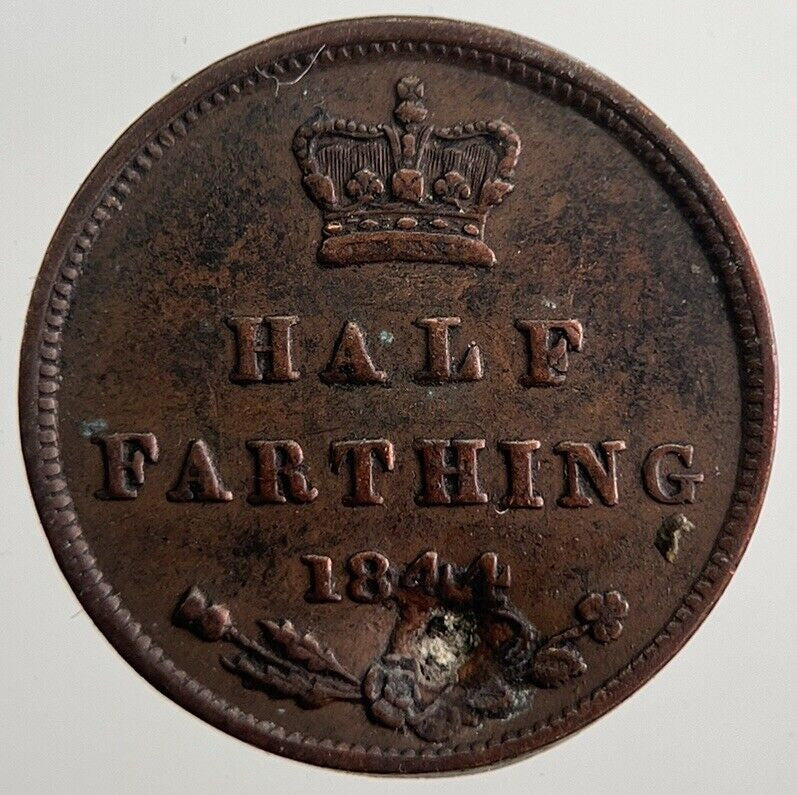1844 Victoria Half-Farthing Coin | Collectable Grade | a400