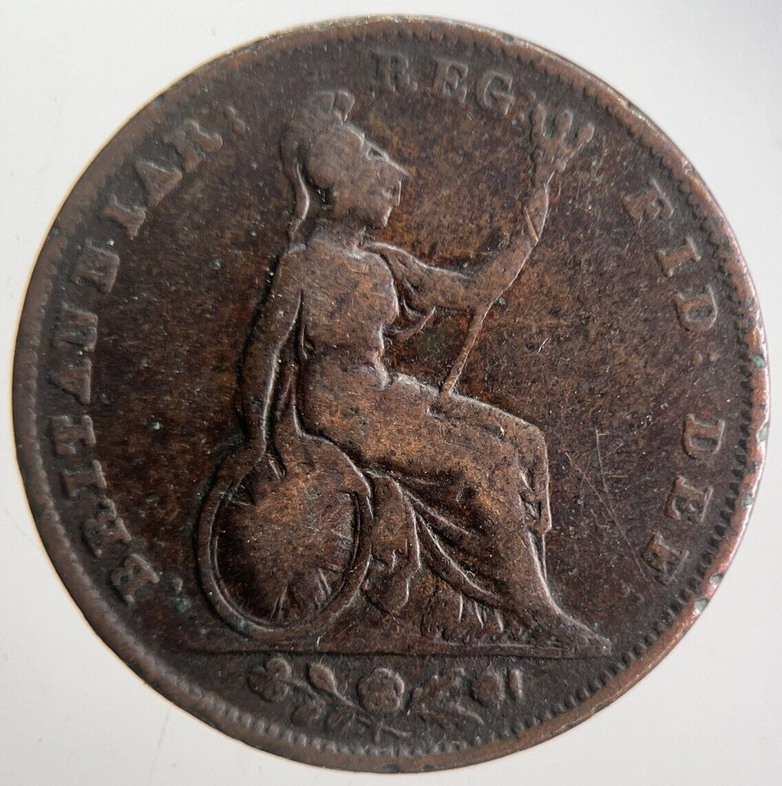 1845 Victoria Farthing Coin | Collectable Grade | a4575
