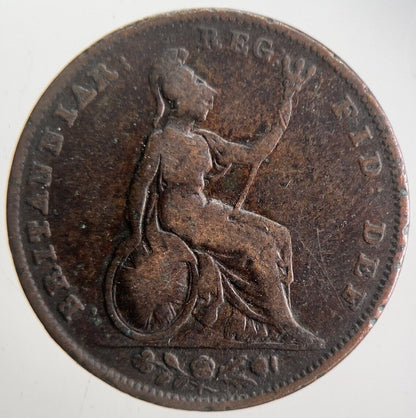 1845 Victoria Farthing Coin | Collectable Grade | a4575
