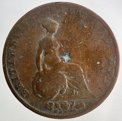 1844 Victoria Half-Penny Coin | Collectable Grade
