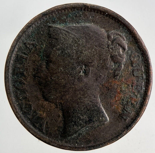 1845 East India Company Half Cent Coin | Collectable Grade