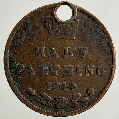 1844 Victoria Half-Farthing Coin | Collectable Grade