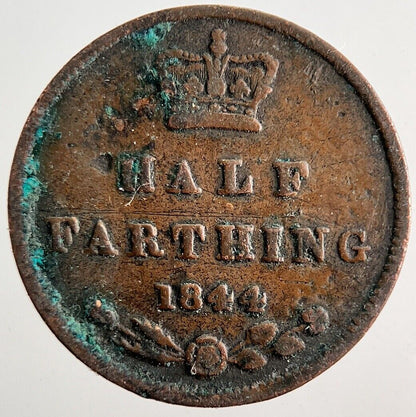 1844 Victoria Half-Farthing Coin | Collectable Grade