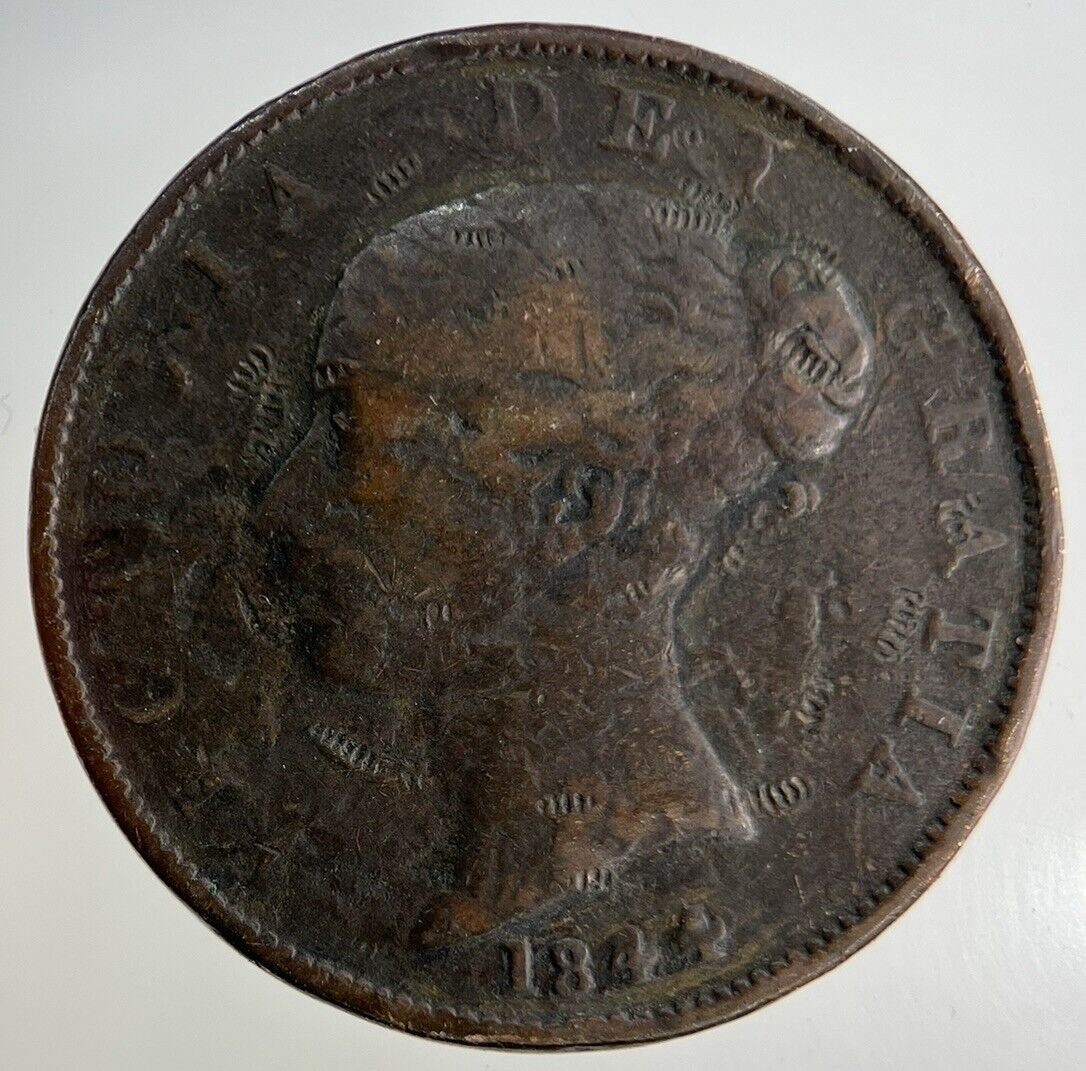 1844 Victoria Half-Penny Coin | Collectable Grade