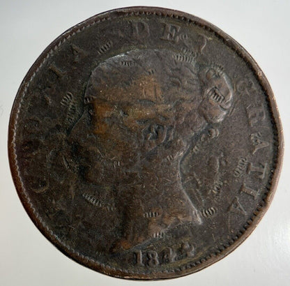 1844 Victoria Half-Penny Coin | Collectable Grade