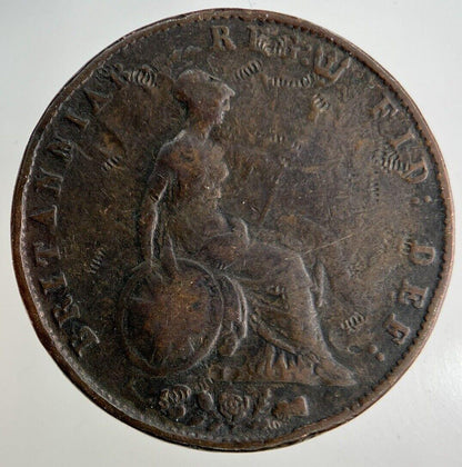 1844 Victoria Half-Penny Coin | Collectable Grade