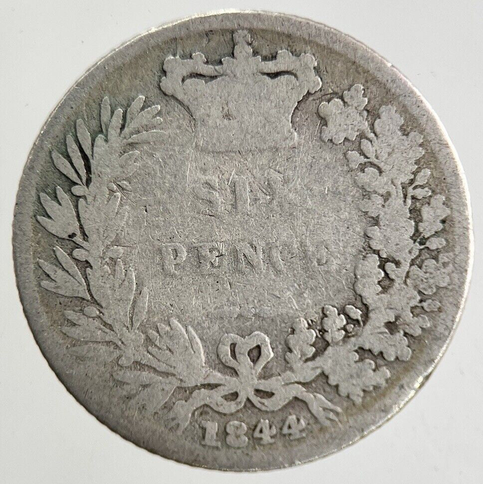 1844 Victoria Sixpence Silver Coin | Collectable Grade
