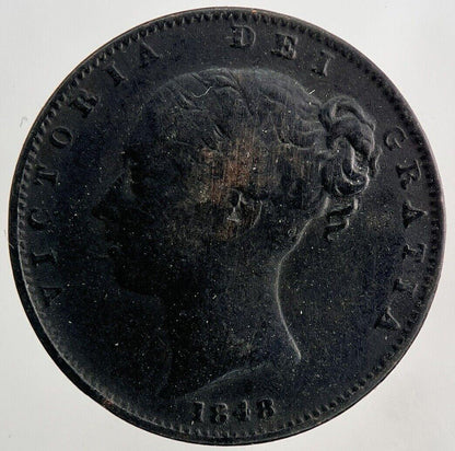 1848 Victoria Farthing Coin | Fine Collectable Grade