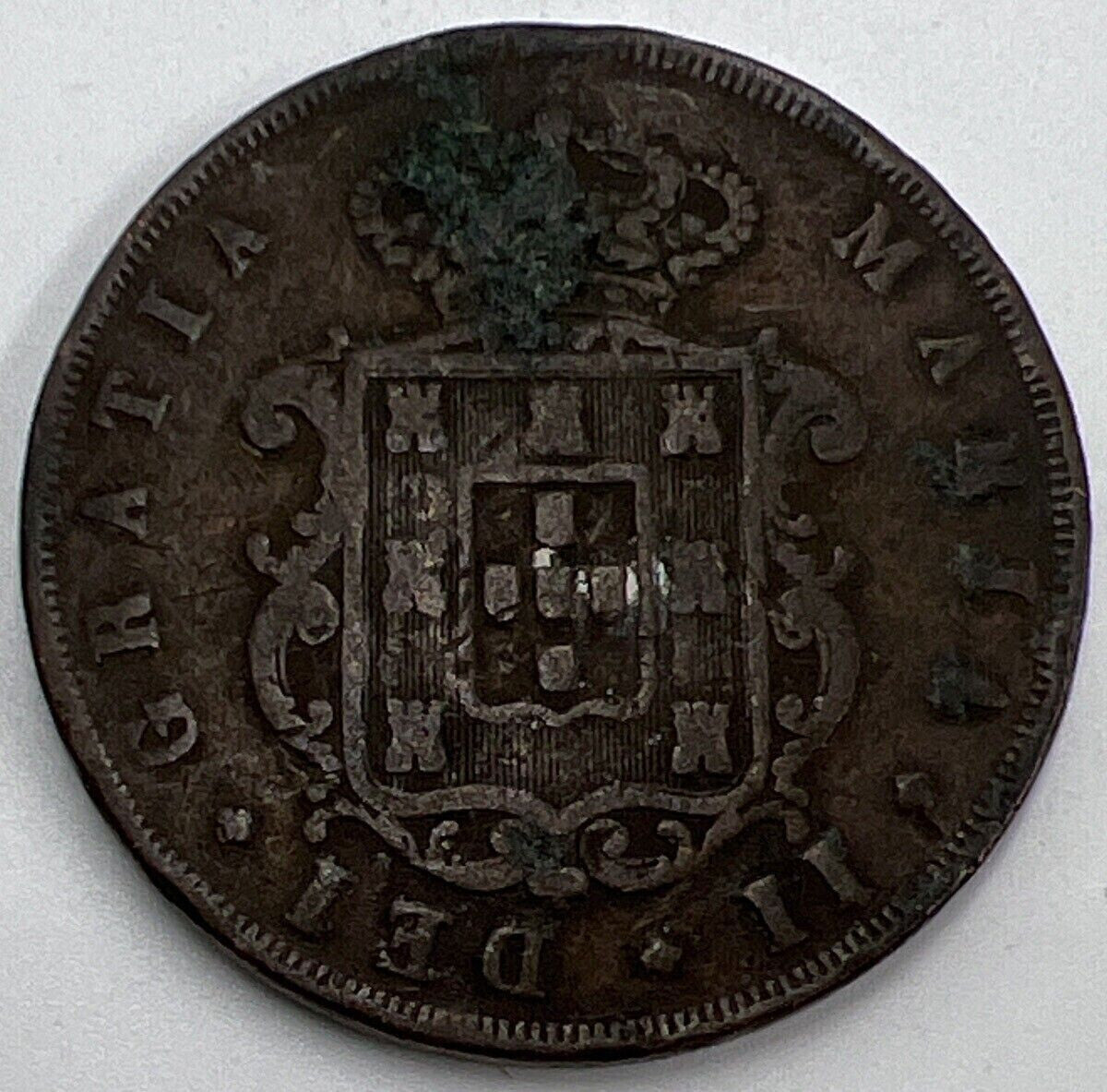 1847 Portugal Maria II 20 Reis Coin | Collectable Grade | a690