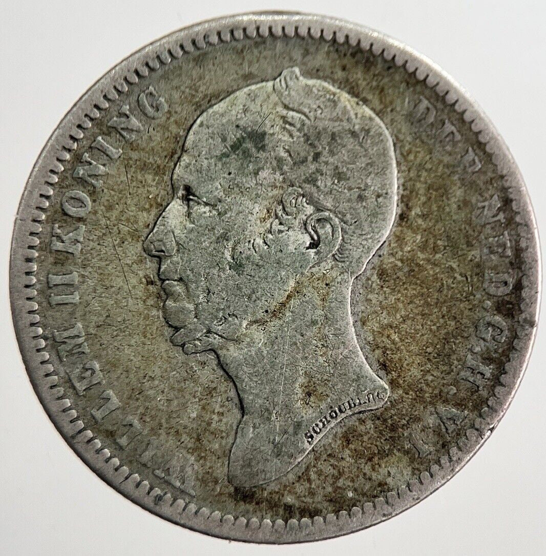 1849 Netherlands 25 Cents Silver Coin | Collectable Grade | a8381