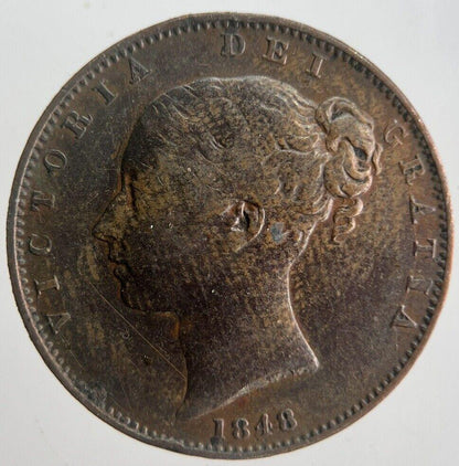 1848 Victoria Farthing Coin | Fine Collectable Grade | a4524