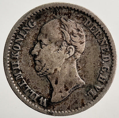 1849 Netherlands 10 Cents Silver Coin | Fine Collectable Grade | a3751