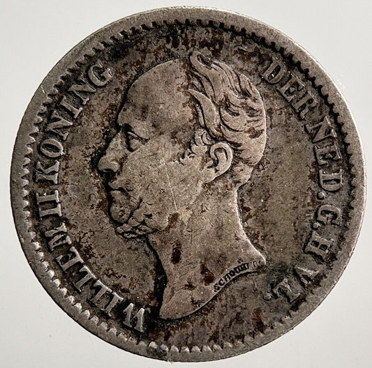 1849 Netherlands 10 Cents Silver Coin | Fine Collectable Grade | a3751