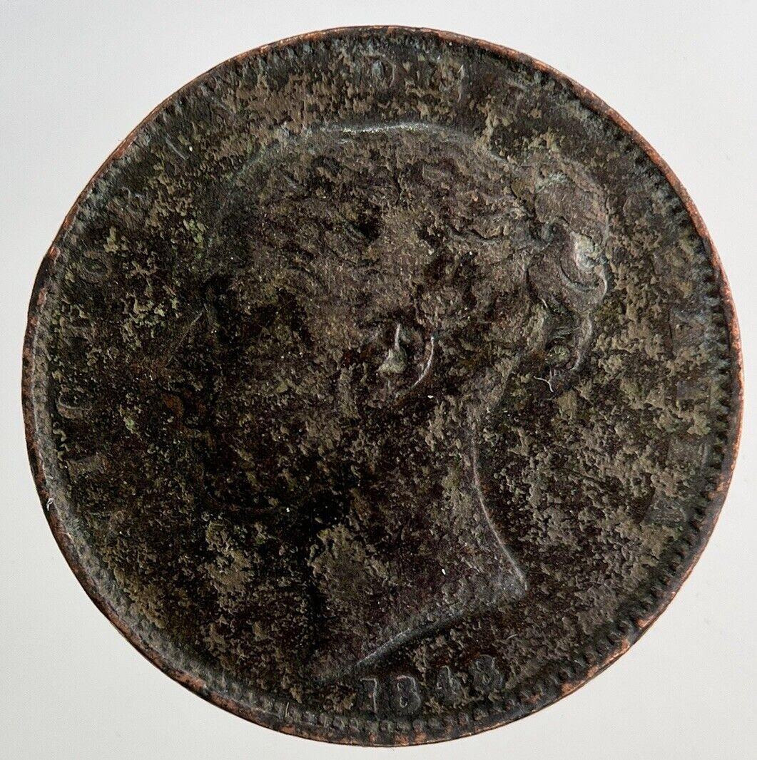 1848 Victoria Farthing Coin | Collectable Grade