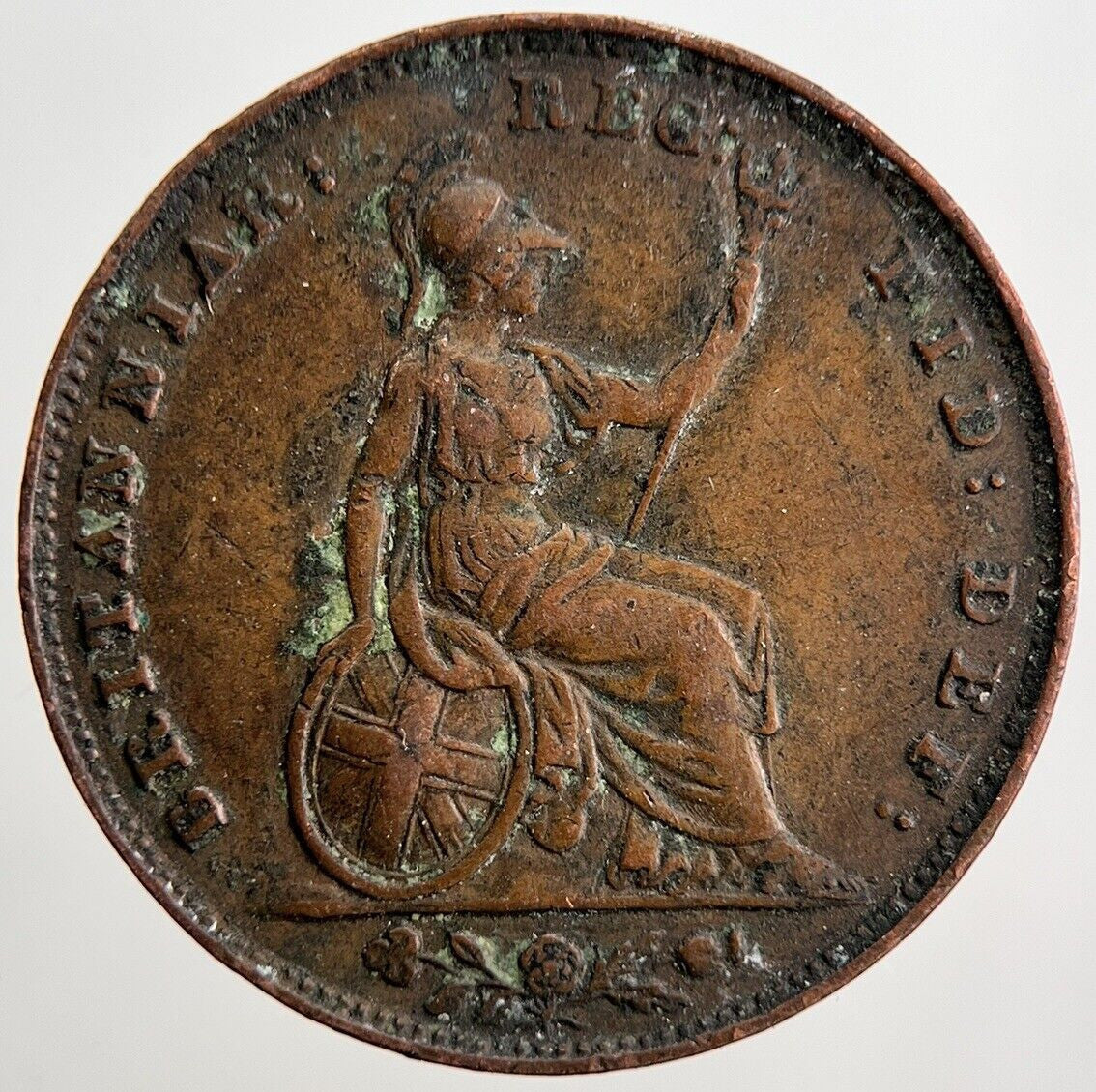 1848 Victoria British Farthing Coin | Fine Collectable Grade | a2583