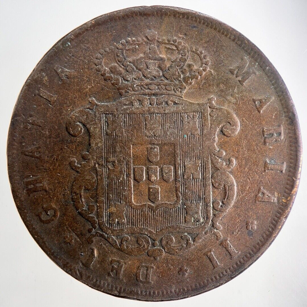 1848 Portugal XX 20 Reis Coin | Fine Collectable Grade | a1503