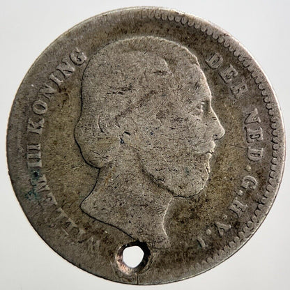 1849 Netherlands 25 Cents Silver Coin | Collectable Grade