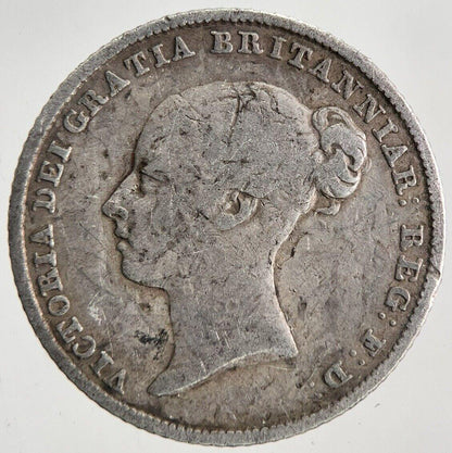 1846 Victoria Sixpence Silver Coin | Fine Collectable Grade | a6847