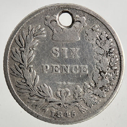 1845 Victoria Sixpence Silver Coin | Collectable Grade