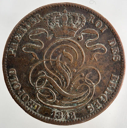 1848 Belgium 5 Centimes Coin | Fine Collectable Grade