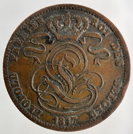 1847 Belgium 5 Centimes Coin | Fine Collectable Grade