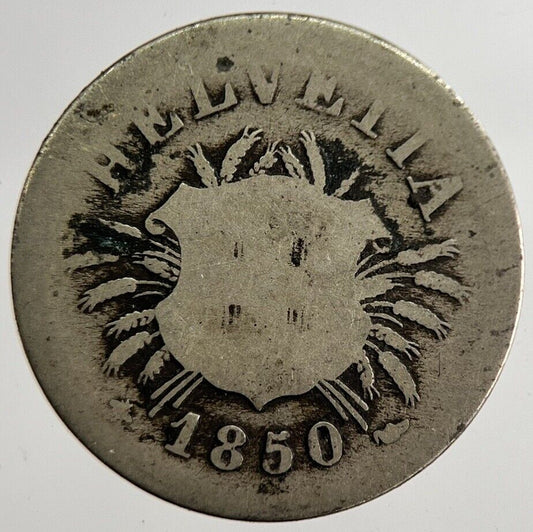 1850 Switzerland Swiss Rappen Coin | Fair Grade | a8902