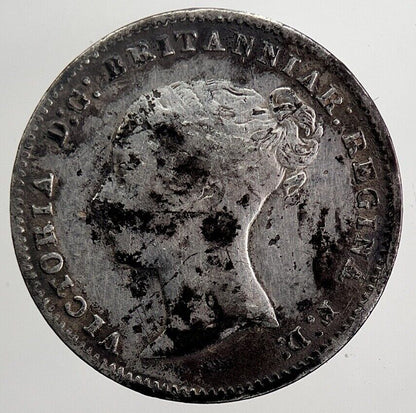 1850 Victoria Threepence Silver Coin | Fine Collectable Grade | a5858