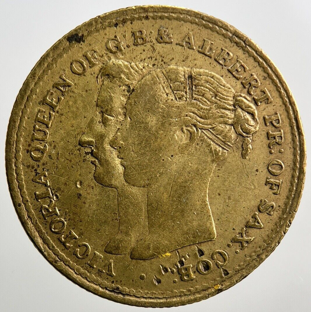 1849 Victoria & Albert Happy May You Live Coin Token | Collectable Grade | a1608