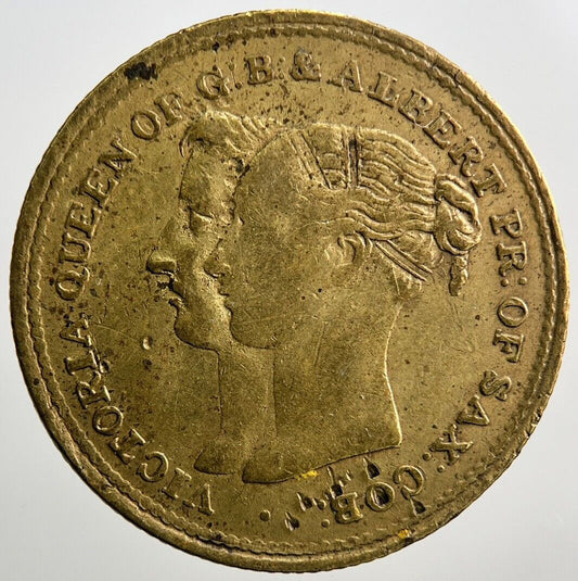 1849 Victoria & Albert Happy May You Live Coin Token | Collectable Grade | a1608