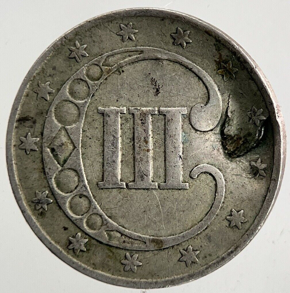 1851 US USA 3 III Cent Coin | Collectable Grade