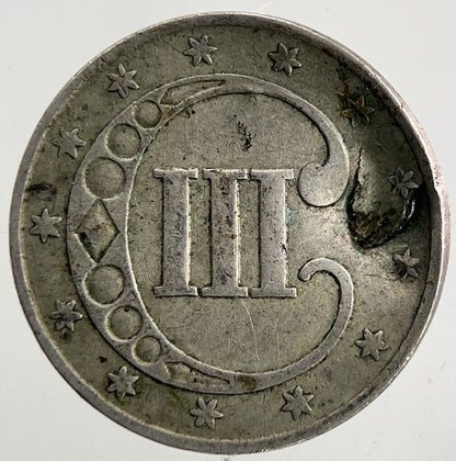 1851 US USA 3 III Cent Coin | Collectable Grade