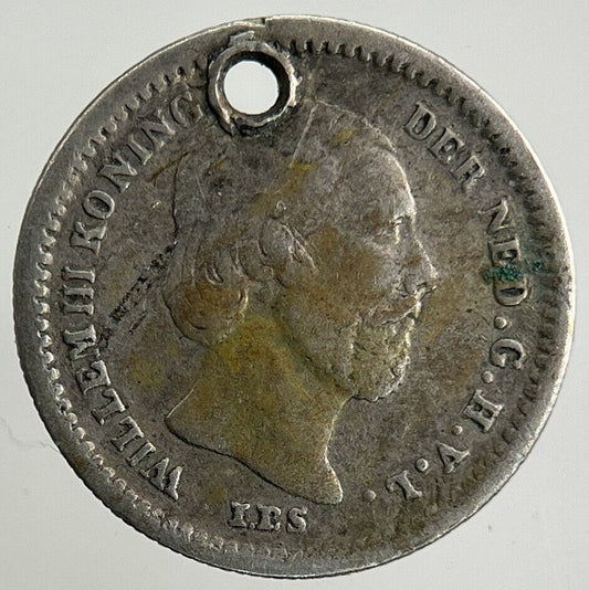1850 Netherlands 5 Cents Silver Coin | Fine Collectable Grade