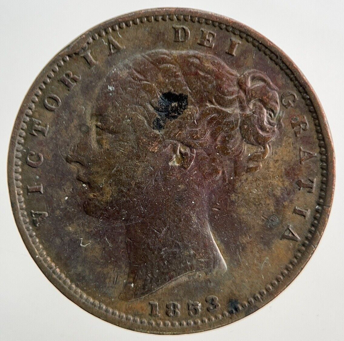 1853 Victoria Farthing Coin | Fine Collectable Grade