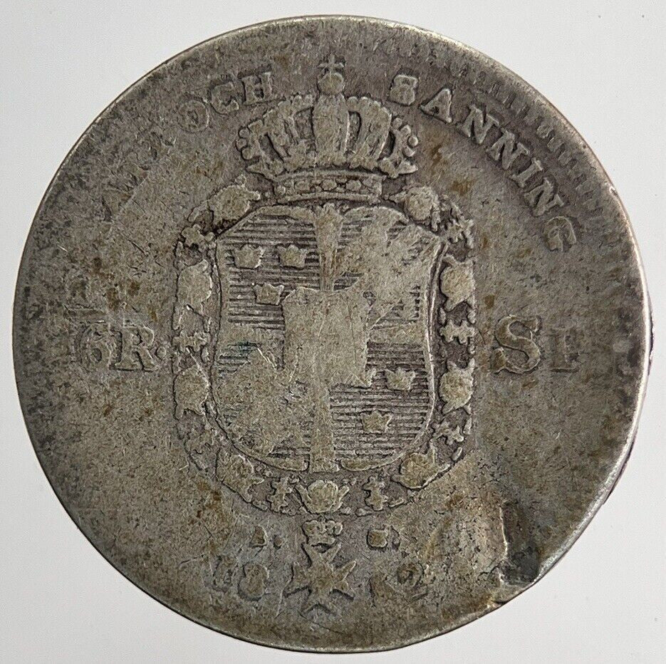 1852 Sweden 1/16 Riksdaler Silver Coin | Collectable Grade | a6711