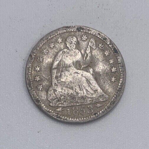 1853 US USA Half Dime | American Silver Coin | Collectable Grade | a483