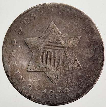 1852 US USA 3 III Cents Coin | Collectable Grade | a6074