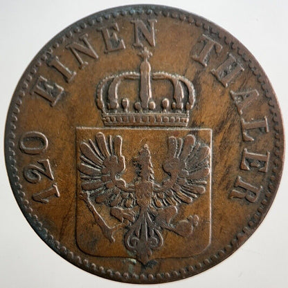 1852 Germany 3 Pfennig Coin | Fine Collectable Grade | a7264